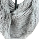 Stretch Fur Mayson Grey Mink Infinite Scarf
