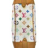 Louis Vuitton White Murakami Greta Hobo Shoulder Bag
