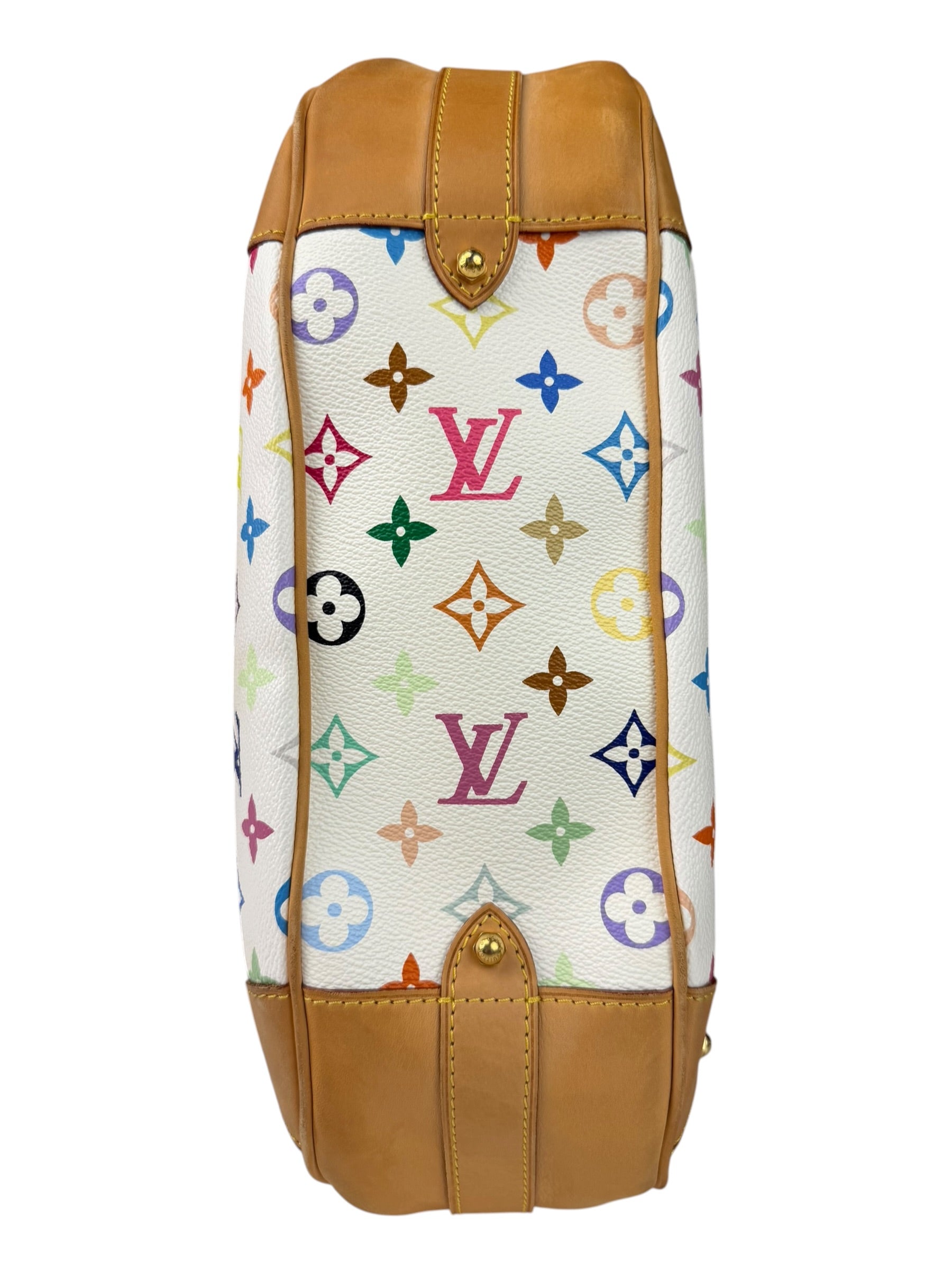 Louis Vuitton White Murakami Greta Hobo Shoulder Bag