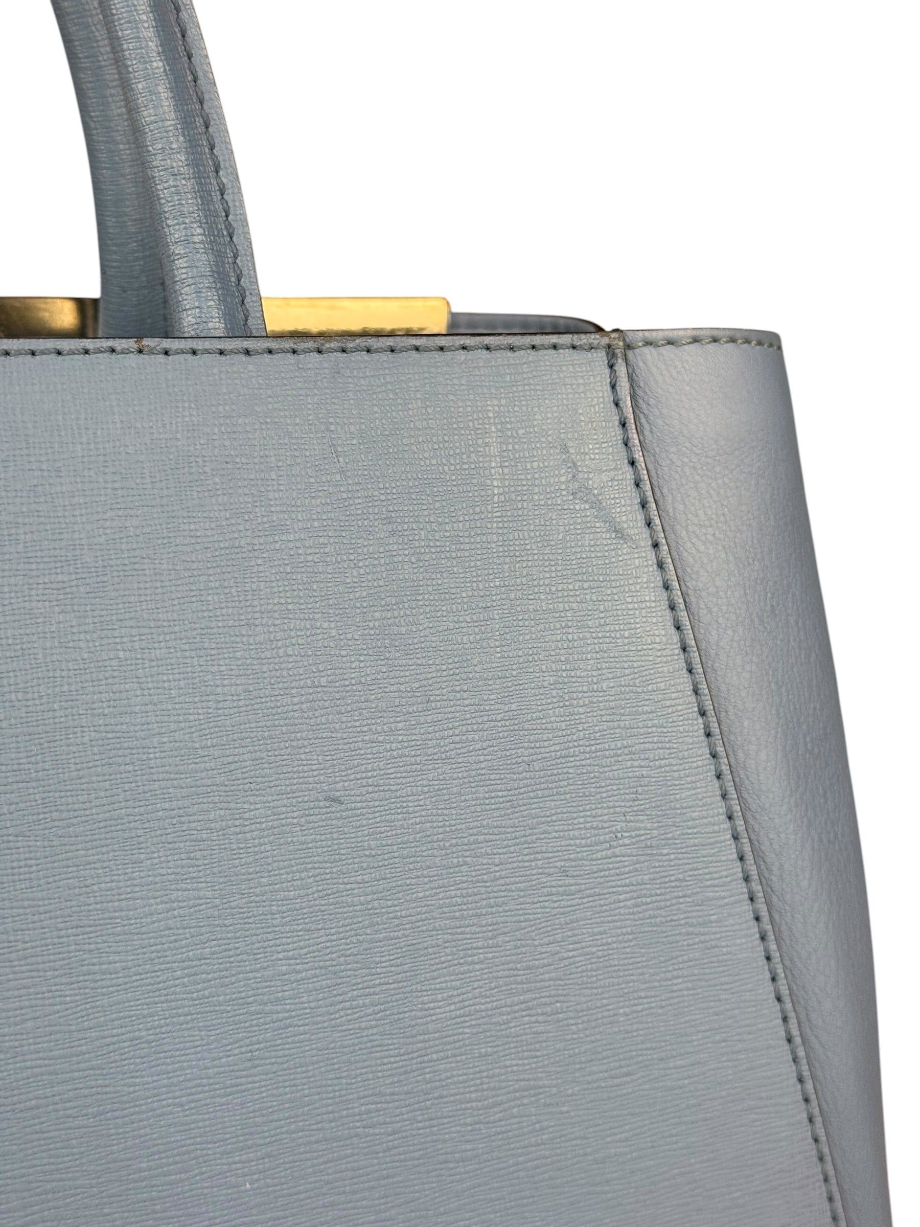 Fendi Cerulean Blue 3-Jours Silhouette Hand Bag