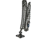 Vivienne Westwood Silver Bas Relief Pendant Necklace