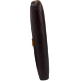 Saint Laurent Plum Chevron Leather Long Zip Wallet