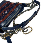 Chanel Gabrielle Small Sequin Hobo Bag Navy 2018