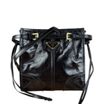 Prada Black Mini Bonnie Leather Shoulder Bag