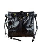 Prada Black Mini Bonnie Leather Shoulder Bag