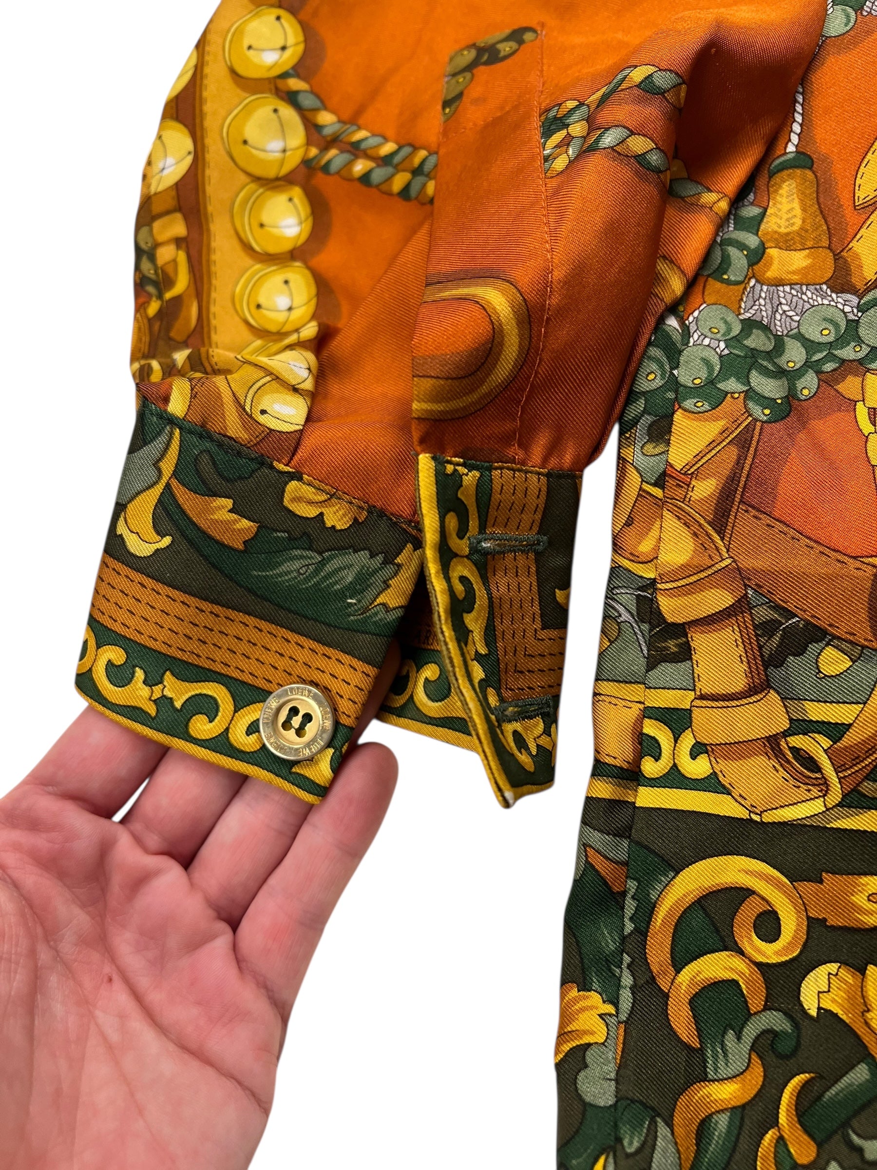 Loewe Silk Printed Long Sleeve Shirt