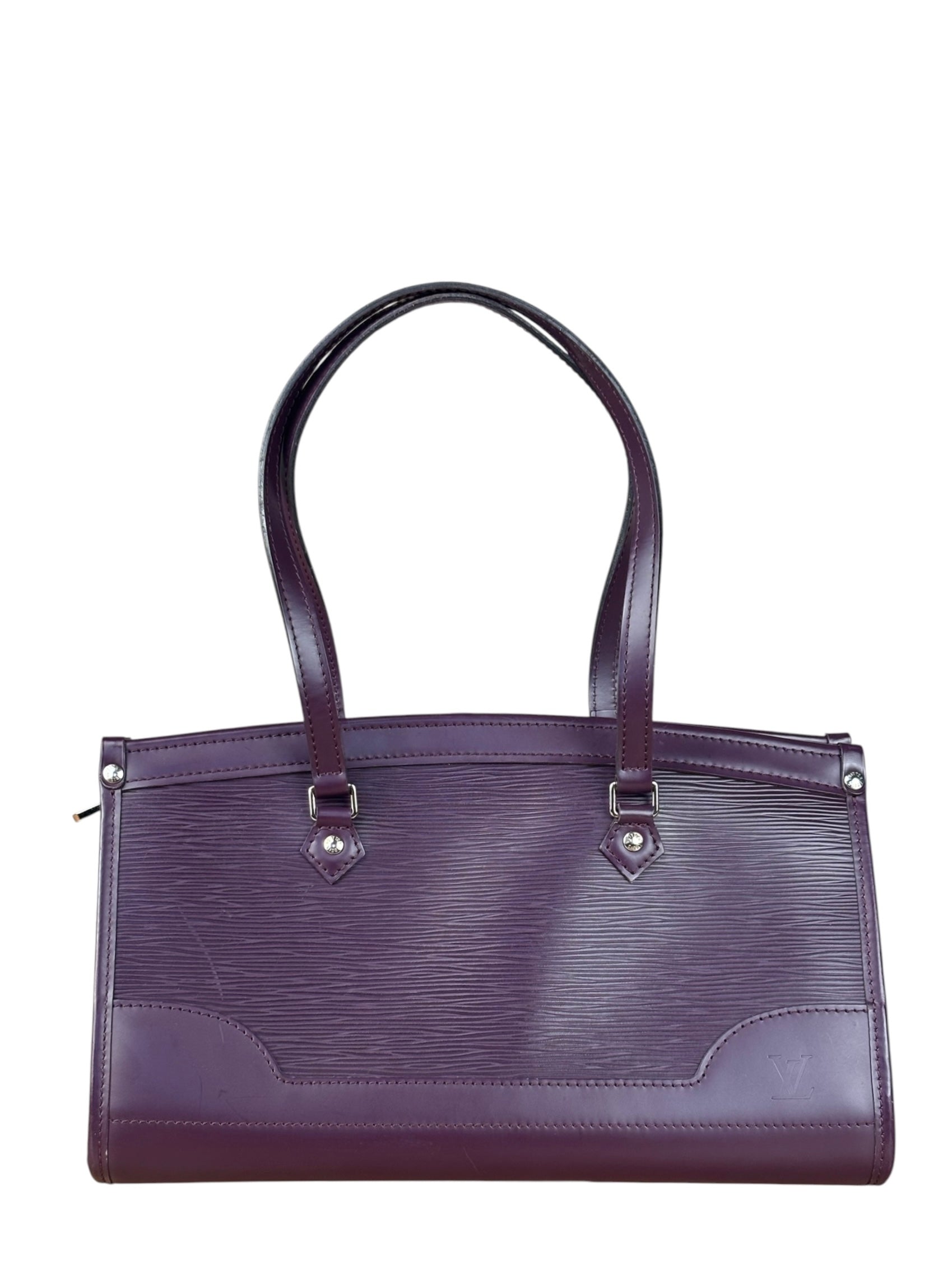 Louis Vuitton Purple Madeleine Epi Leather HandBag