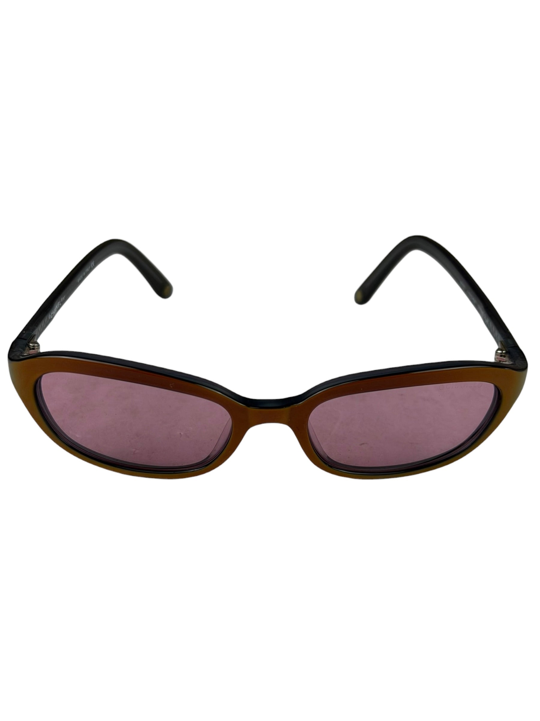 Chanel Vintage Pink Tinted Gradient Reading Sunglasses