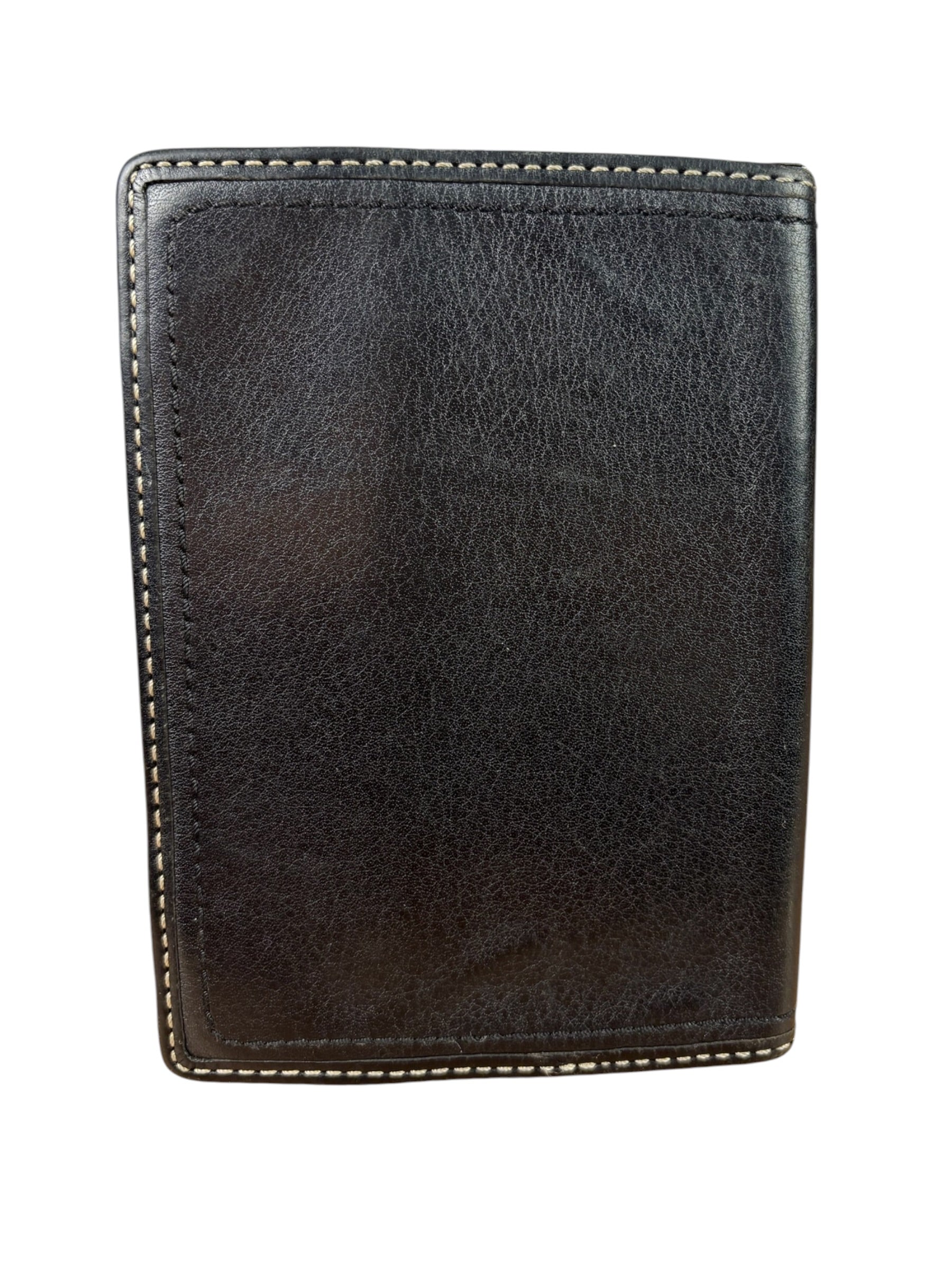 Coach Black Leather Passport Cover