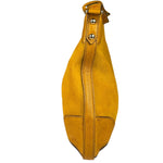 Gucci Mustard Yellow Suede/Leather Trim Hasler Horsebit Hobo Bag