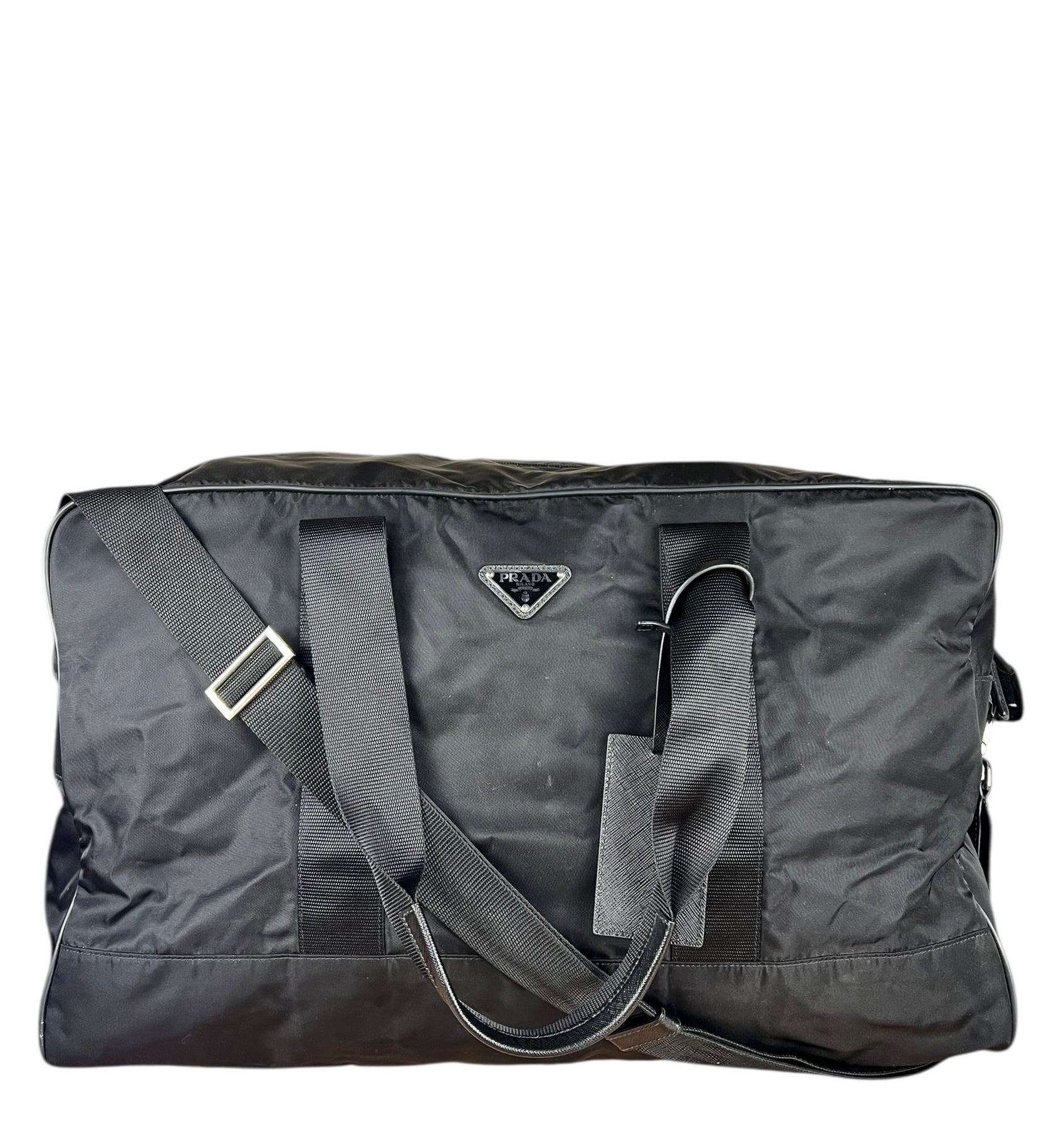 Prada Nylon Duffle Bag Black