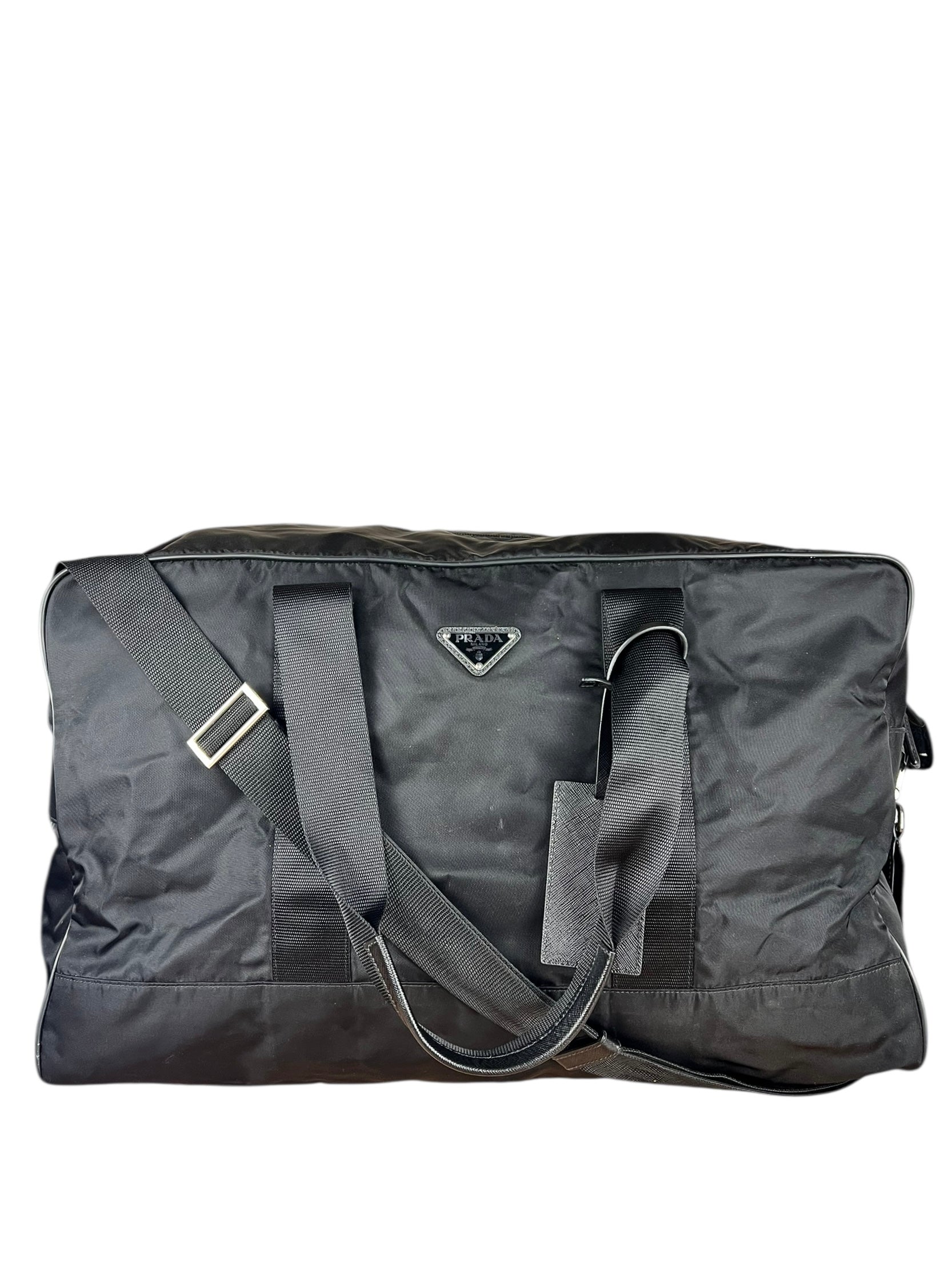 Prada Nylon Duffle Bag Black