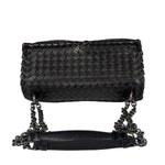 Bottega Veneta Black Intrecciato Shoulder Bag