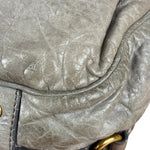 Miu Miu Green Vitello Leather Two-Way Bag