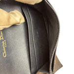 Christian Dior Black Bloom Flap Card Holder