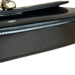 Gucci Black Leather Bamboo Night Small Clutch/Pochette