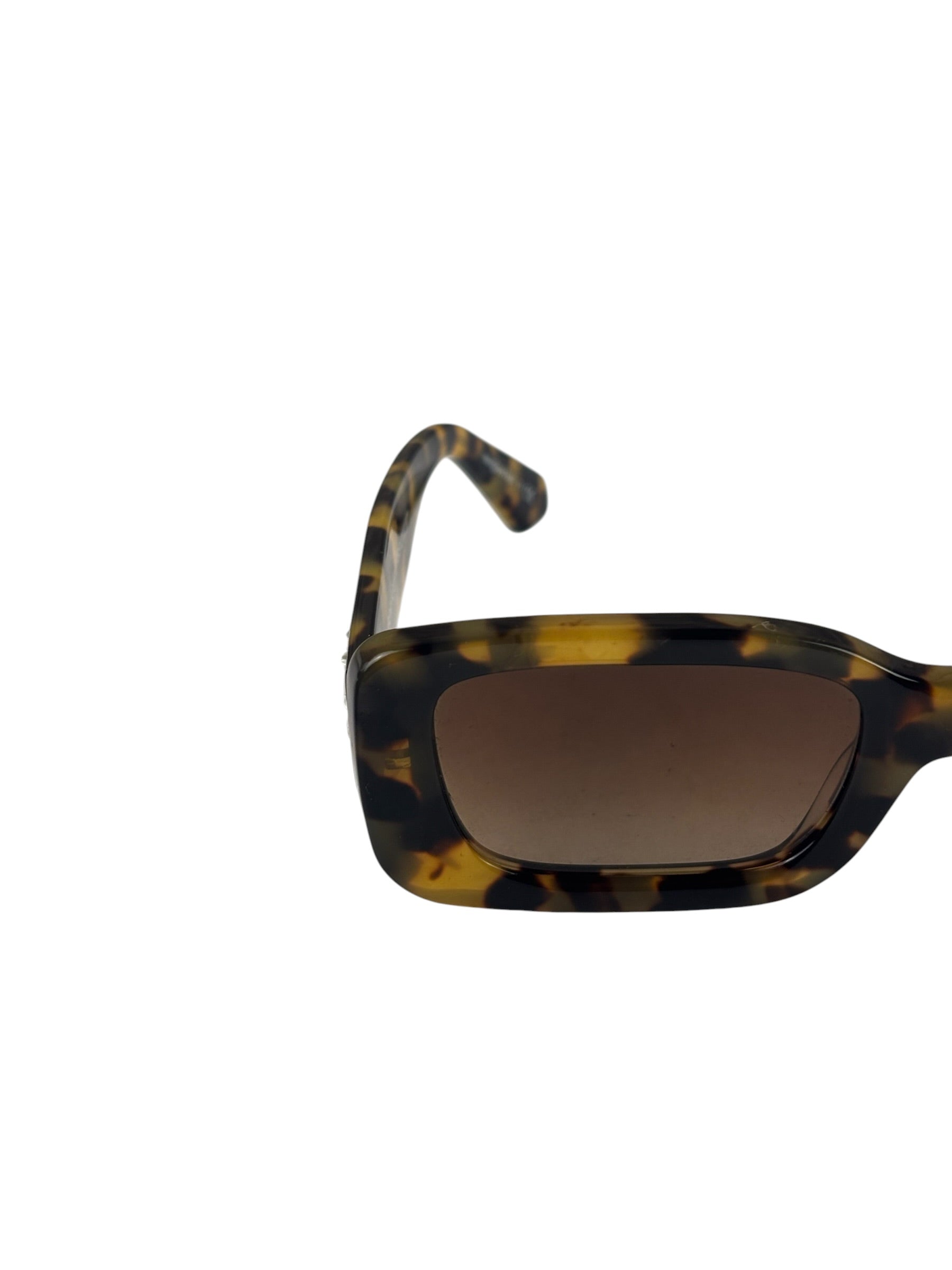 Off-White Tortoiseshell Rectangular C/O The Sun Sunglasses