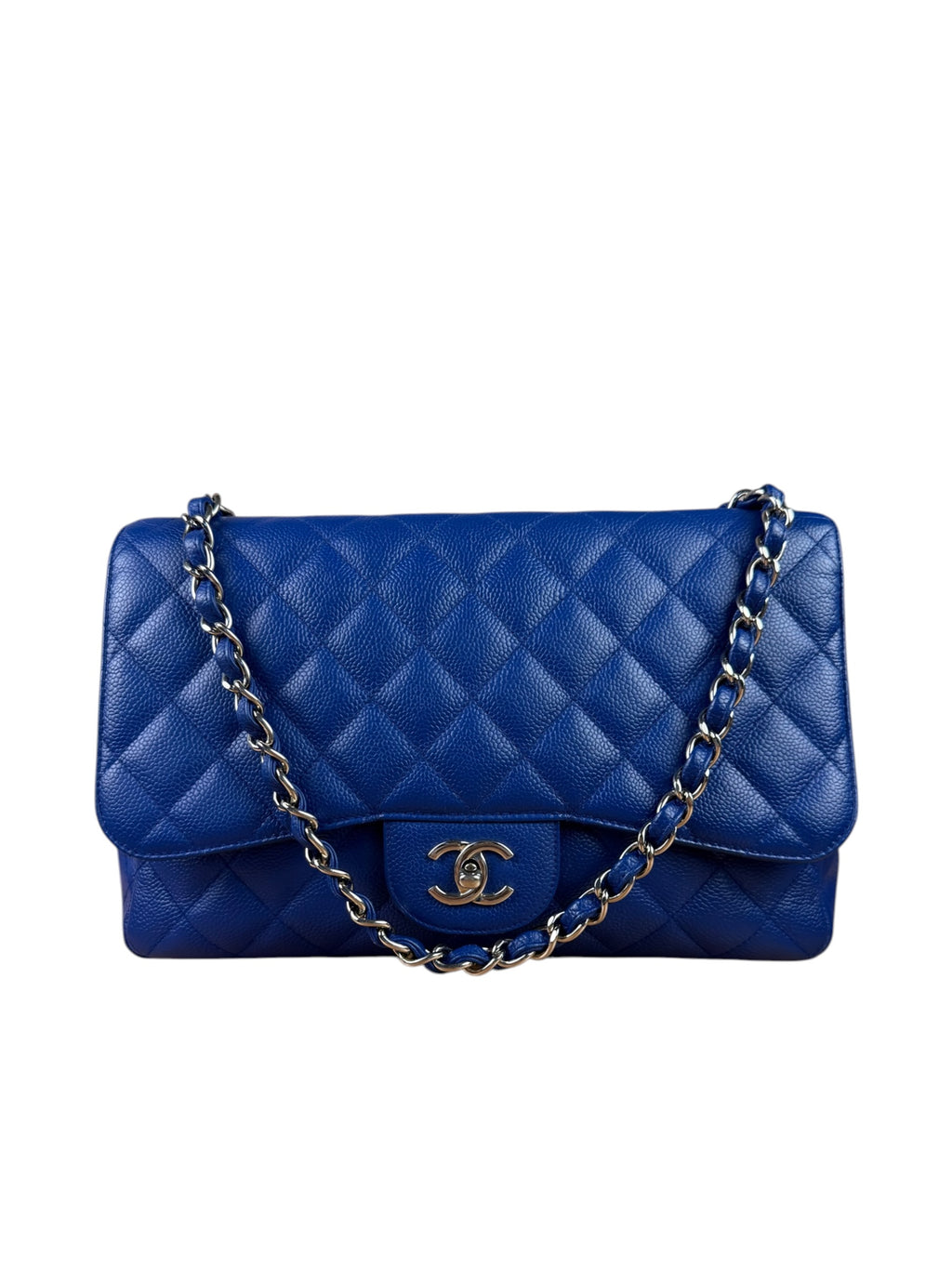 Chanel Royal Blue Caviar M Flap 2009