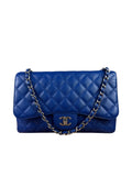 Chanel Royal Blue Caviar M Flap 2009