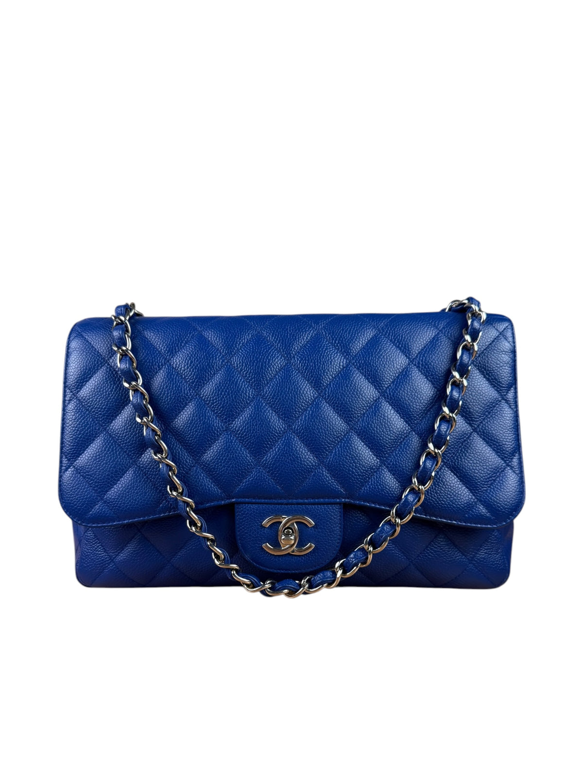 Chanel Royal Blue Caviar M Flap 2009