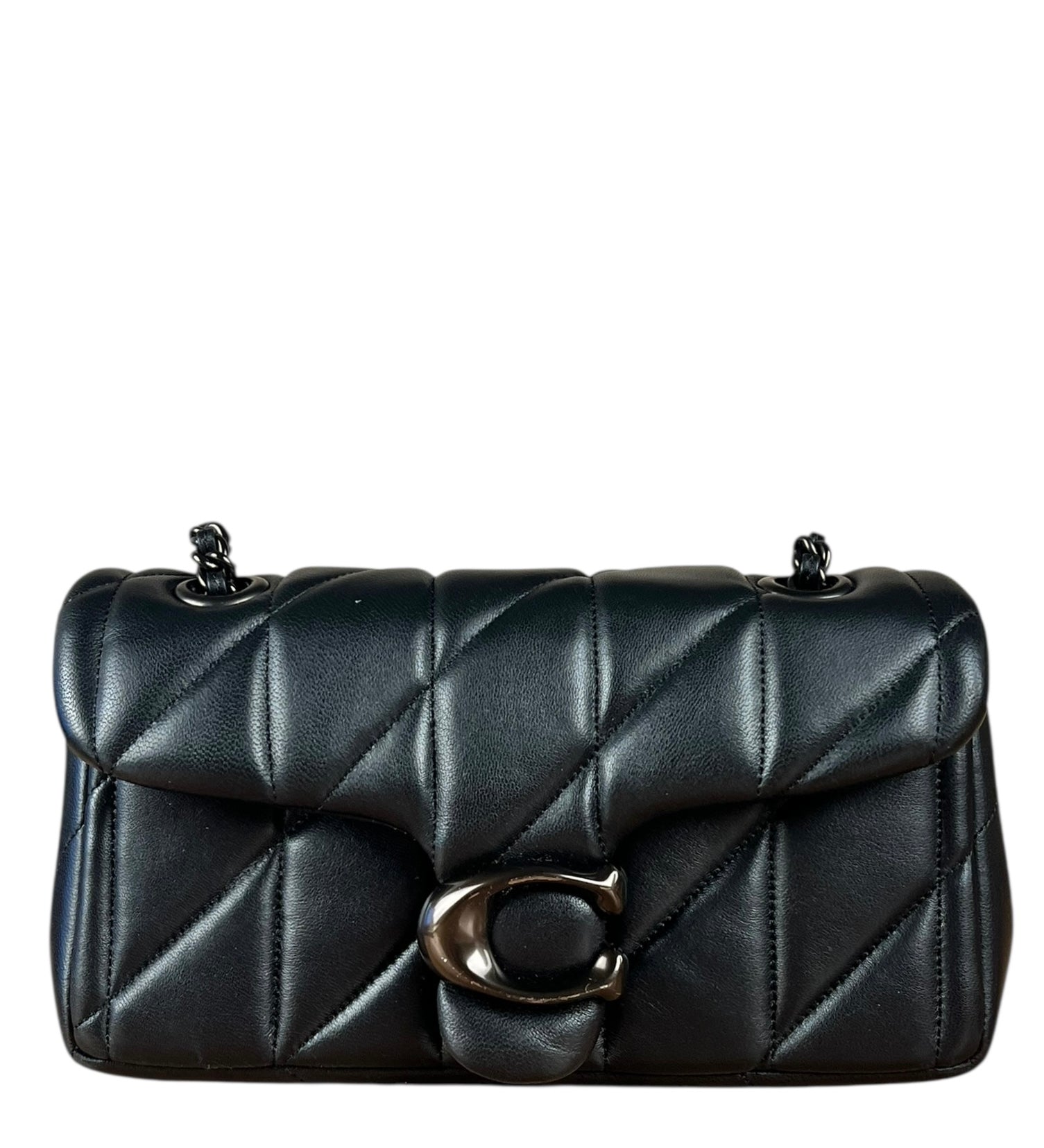 Coach Nappa Leather Black Tabby 18 Crossbody