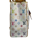 Louis Vuitton White Murakami Aurelia MM Tote Bag