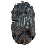 Fendi Vintage Black Leather Spy Hobo Bag