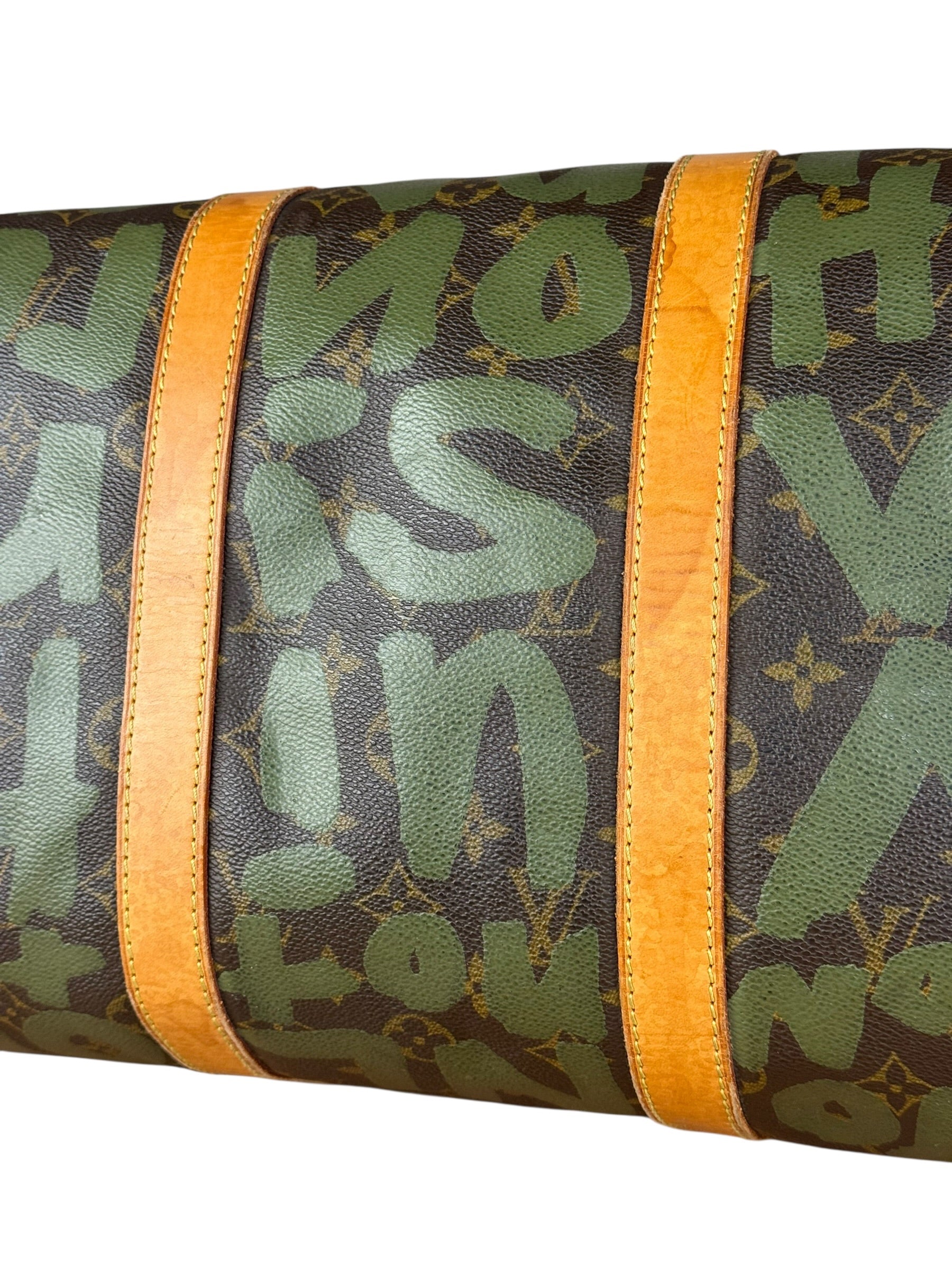 Louis Vuitton Stephen Sprouse Limited Edition Graffiti Keepall 50 Green