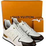 Louis Vuitton White/Brown Run Away Sneakers