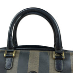 Fendi Vintage Pequin Stripped Mini Boston Bag