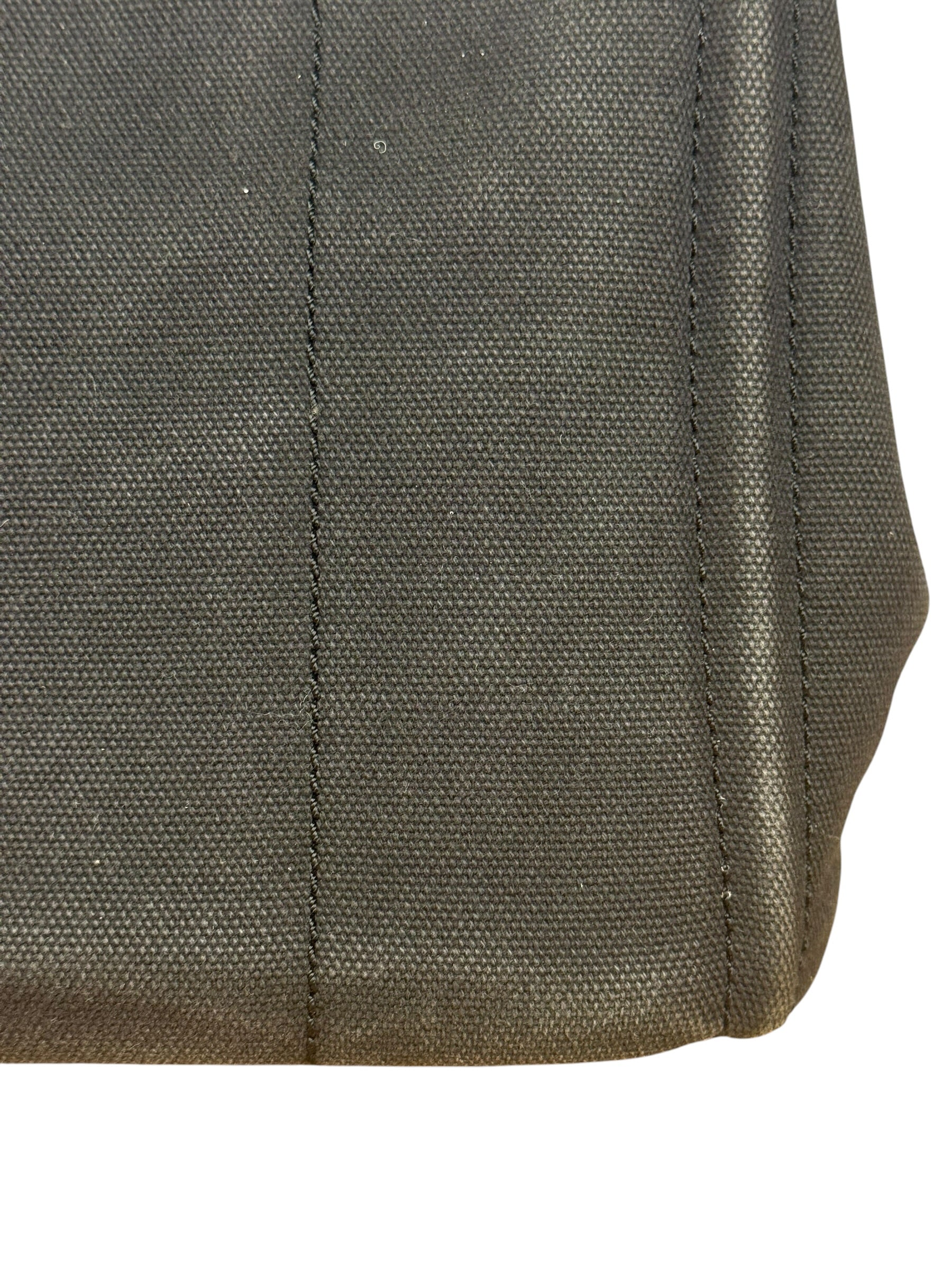 Prada Vintage Black Canvas Canapa Tote