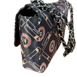 Chanel Lipstick Black Satin Single Flap Bag 2005