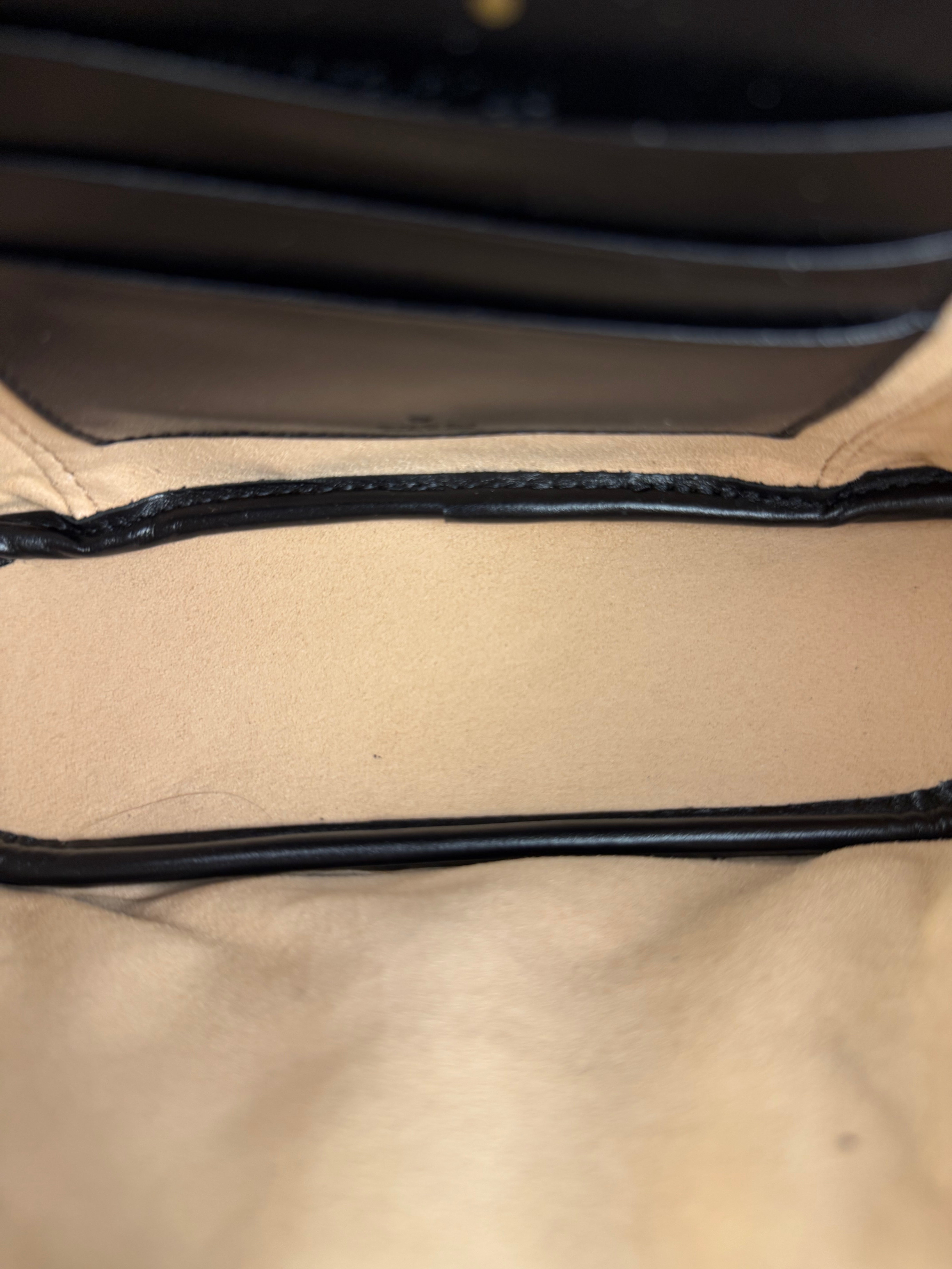 Gucci Black Marmont Vanity Shoulder/Hand Bag