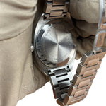 Gucci 142.4 Black Dial Stainless Steel Watch