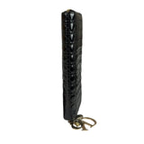 Christian Dior Black Patent Leather Zip-Around Long Wallet