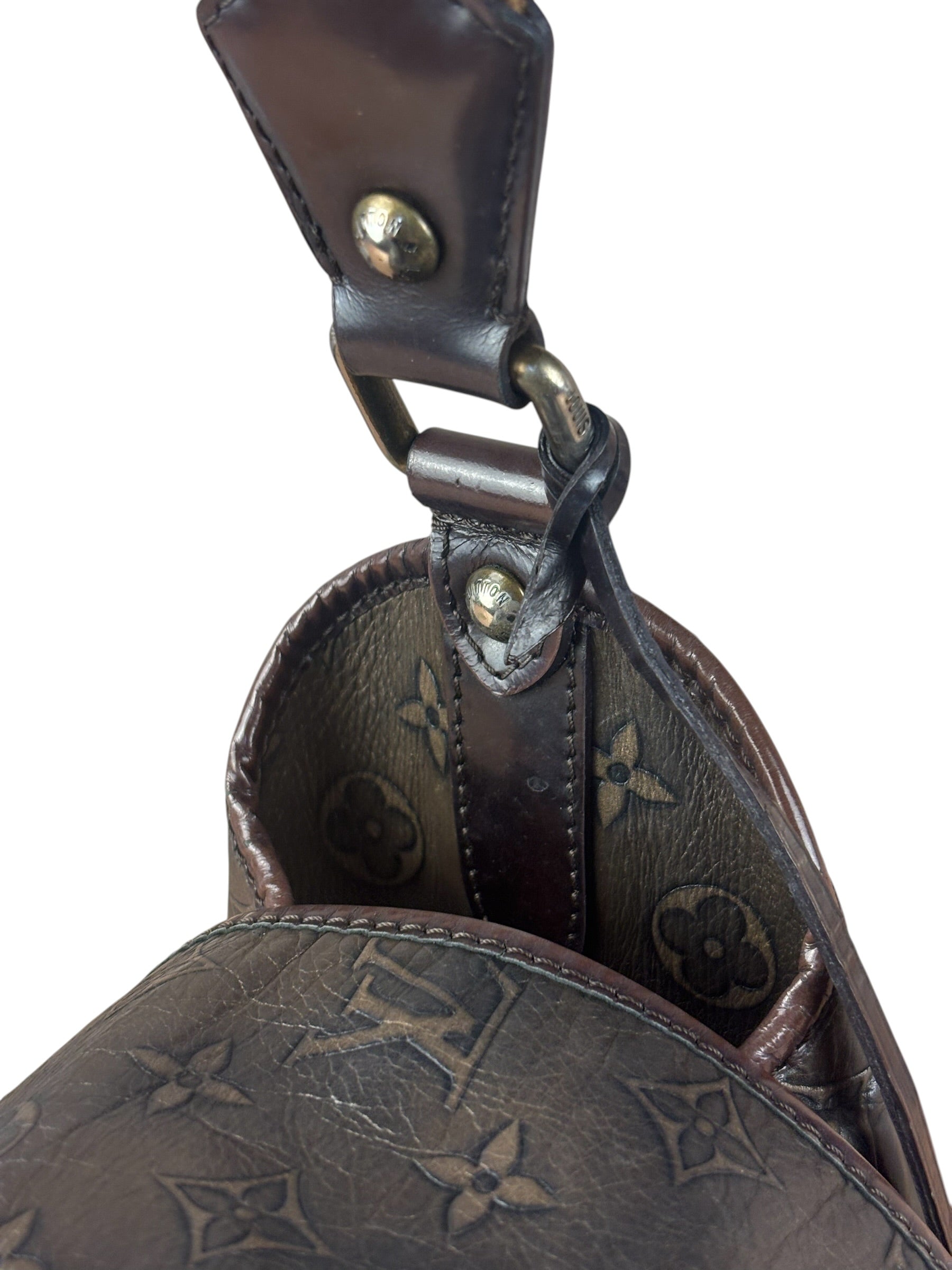 Louis Vuitton Metallic Bronze Embossed Sergeant PM Shoulder Bag