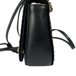 Miu Miu Dahlia Studded Black Velour Two-way Bag