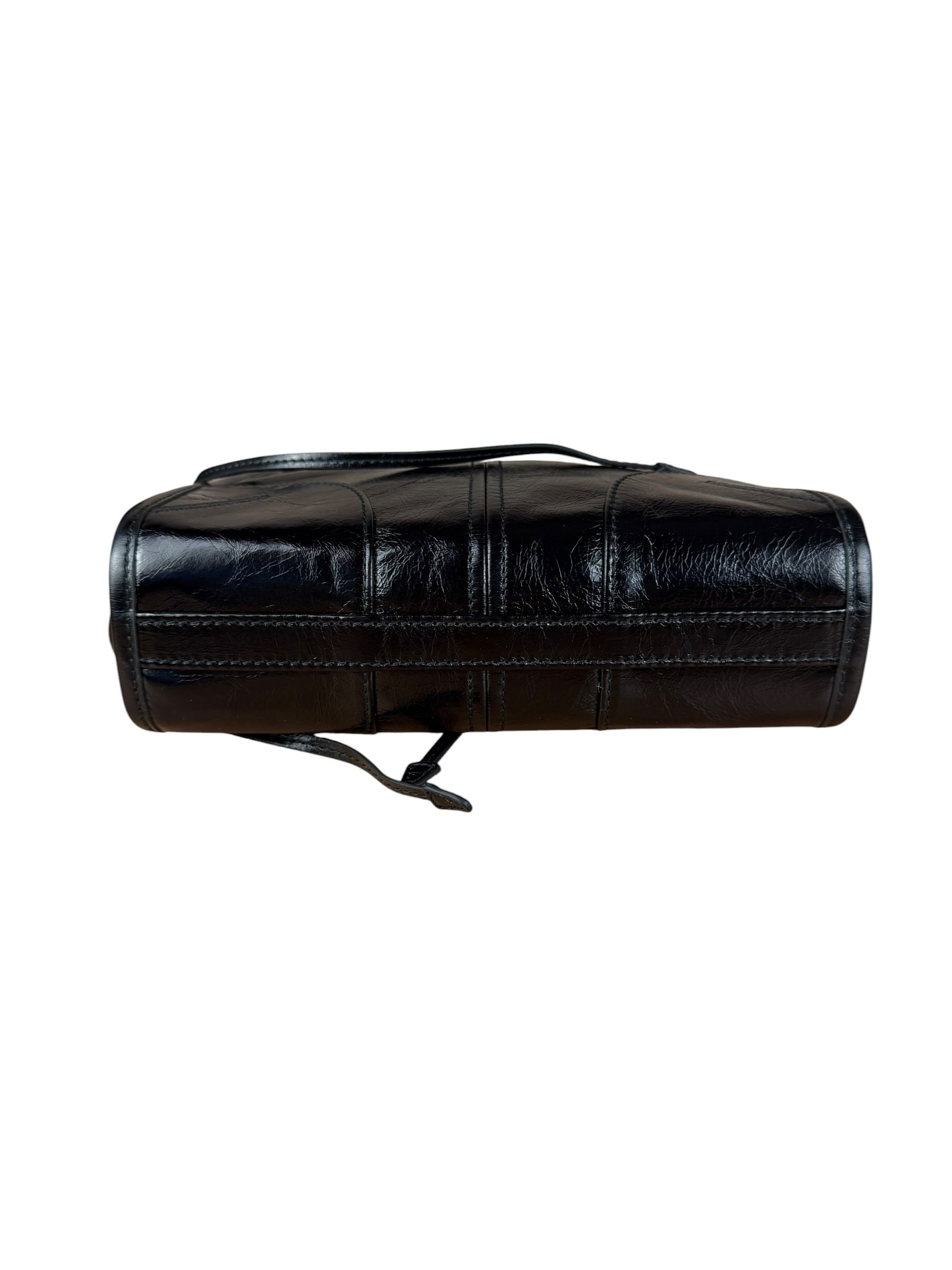 Prada Black Mini Bonnie Leather Shoulder Bag