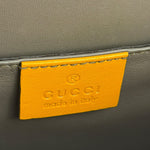 Gucci Orange GG Polished Leather Shoulder Bag