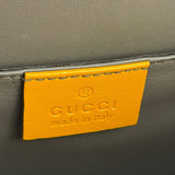 Gucci Orange GG Polished Leather Shoulder Bag