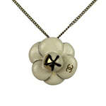 Chanel Vintage Camellia Pendant Necklace