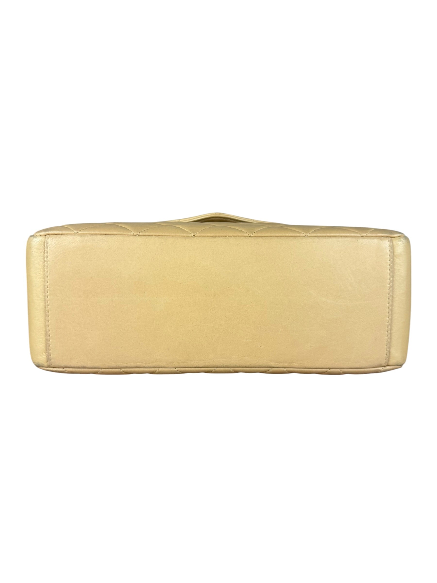 Chanel M Beige Lambskin Envelope Flap 1997