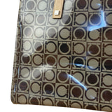 Salvatore Ferragamo Gancini Vinyl Tote/Hand Bag