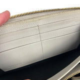 Balenciaga Grey Leather Moto Long Wallet