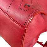 Balenciaga Red Leather Blackout City Two-Way Bag