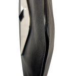 Fendi Black Leather Monsters Zip Clutch