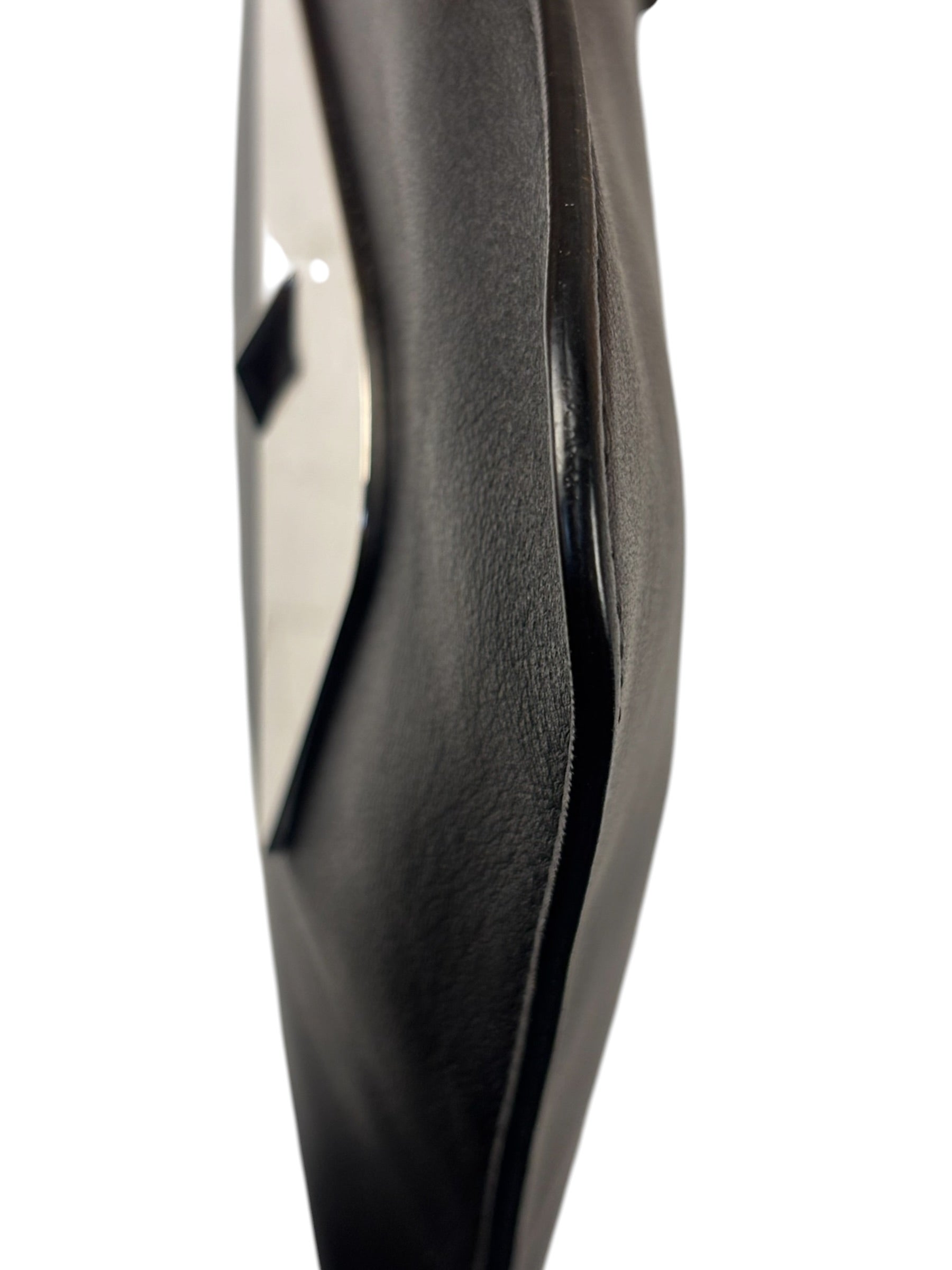Fendi Black Leather Monsters Zip Clutch