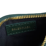 Balenciaga Green Zip Pouch