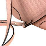 Gucci Bree Microguccissima Leather Camera Bag Pink