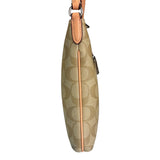 Coach Beige Leather Canvas Rowan File Crossbody Bag